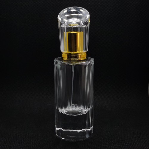 Botella de perfume de cristal común 50ml al por mayor | frascos de perfume recargables | botella de vidrio para fragancia recargable | Bomba y tapón acrílico | Fabricación de botellas GP