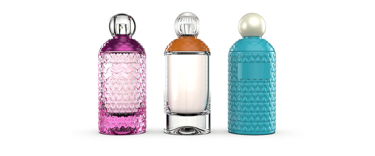 perfume bottle 3D rendering