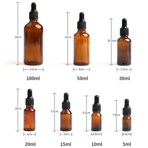 botella de aceite esencial de ámbar de 50 ml en línea tienda | botella de vidrio con cuentagotas | Fabricación de OEM ODM de botellas GP