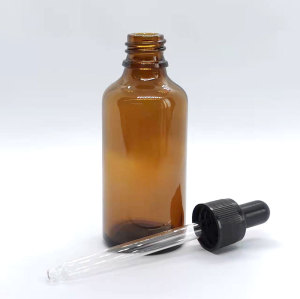 50ml bouteille d'huile essentielle d'ambre en gros | flacon en verre avec compte-gouttes | Fabrication de bouteilles GP ODM OEM