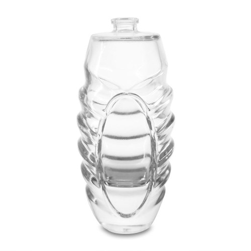 100ml stripe depression glass perfume bottles wholesale | pretty glass perfume bottle | glass perfume bottle with pump | GP Bottles OEM ODM Manufacturing