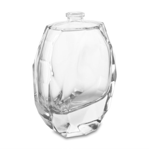 100ml diamond shape perfume empty glass bottle wholesale | flat glass perfume bottle | FEA 15mm crimp neck | GP Bottles OEM ODM Manufacturing
