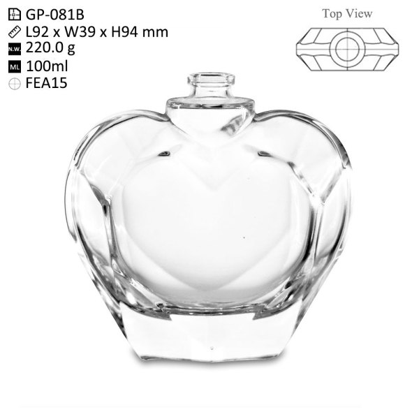 100ml Heart Shape Empty Beautiful Perfume Bottles Wholesale | Perfume Sprayer Bottle | GP Perfume Bottle Wholesale