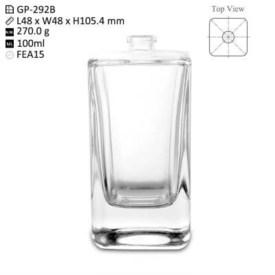 Bouteilles de parfum en verre transparent OEM/ODM Kubos 100 ml en vrac – Idéales pour les marques et les grossistes recherchant une personnalisation de haute qualité