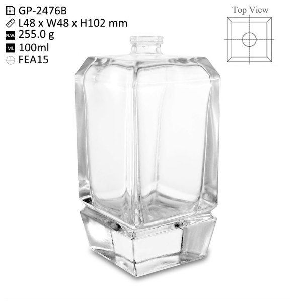 Custom Perfume Bottles: Bruce 100ml Glass & Metal Collection | OEM, ODM, Wholesale