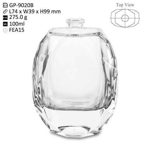 Luxury 100ml Diamond Shape Glass Perfume Bottle - Wholesale Supplier | Customizable Options | OEM & ODM Services