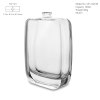 Bouteille de parfum en verre Trek 100 ml en gros | OEM et ODM personnalisables pour les marques et les importateurs