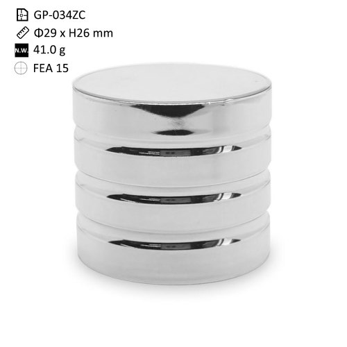 Custom perfume bottle lids wholesale | cylinder with stripe design zamac cap | design for FEA15mm neck bottle | GP Bottles OEM ODM Manufacturing