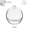 Wholesale Glass Perfume Bottles: Customizable 50ml Dalia Scent Glass Bottle