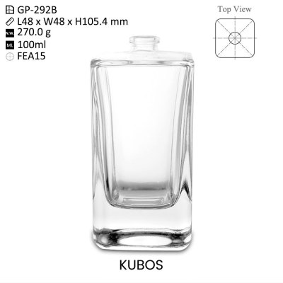 Bulk OEM/ODM Kubos 100ml Clear Glass Perfume Bottles – Ideal for Brands & Wholesalers