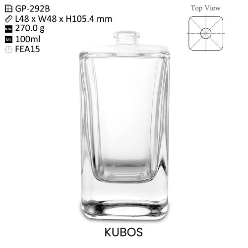 Bulk OEM/ODM Kubos 100ml Clear Glass Perfume Bottles – Ideal for Brands & Wholesalers