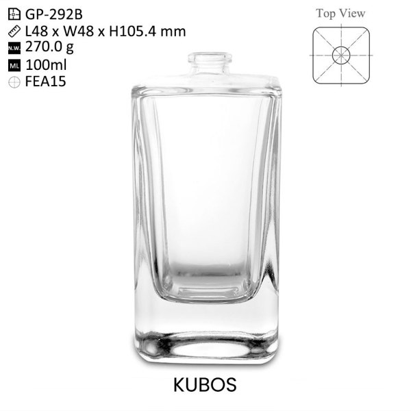 Bulk OEM/ODM Kubos 100ml Clear Glass Perfume Bottles – Ideal for Brands & Wholesalers Seeking High-Quality Customization