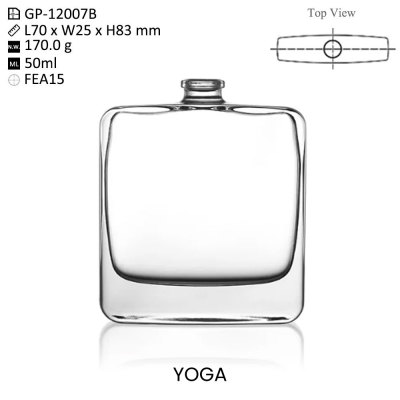 Customizable Yoga 50ml Glass Perfume Bottles for Wholesale - Low MOQ Fragrance Bottle Supplier