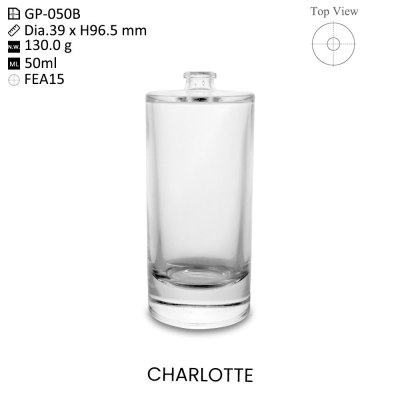 Customize Your Scent: Charlotte 50ml Glass Perfume Bottle for OEM & ODM Wholesale