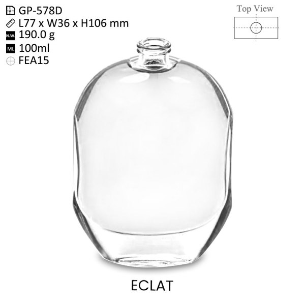 Premium Eclat 100ml Glass Perfume Bottle - OEM/ODM Custom Designs Available for Wholesale Buyers