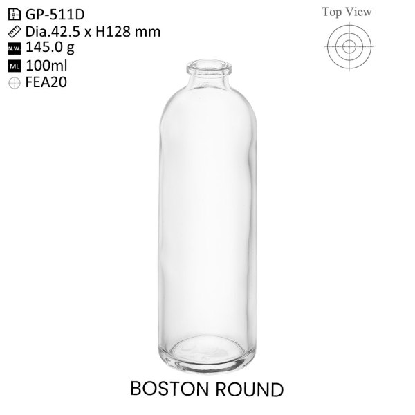 Boston R100ml Glass Perfume Bottle - OEM & ODM Manufacturer for Wholesale, Customizable Designs for Exclusive Brands | Ideal for North America, Europe, East Asia & More