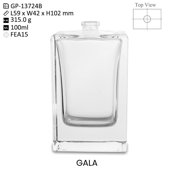 Custom Gala 100ml Square Glass Perfume Bottle - Wholesale OEM & ODM Services for Perfume Brands