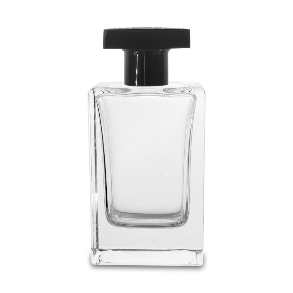 Square glass perfume bottle