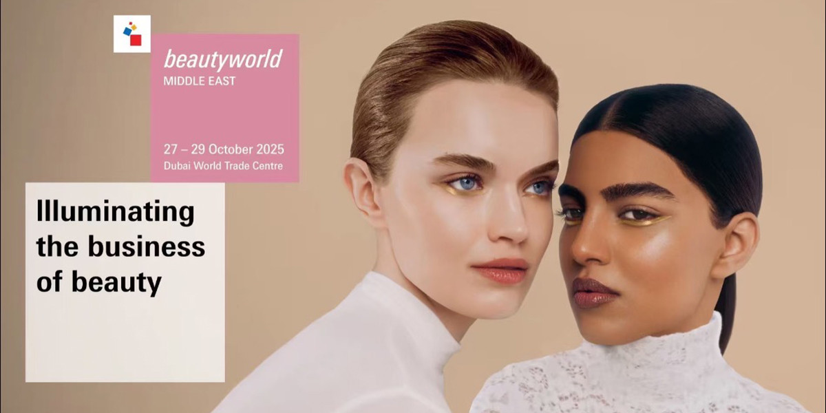 Beautyworld Middle East 2025 exhibition hall in Dubai showcasing global beauty and fragrance trends.