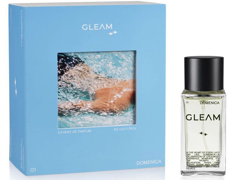 GLEAM niche perfume bottle with minimalist glass design