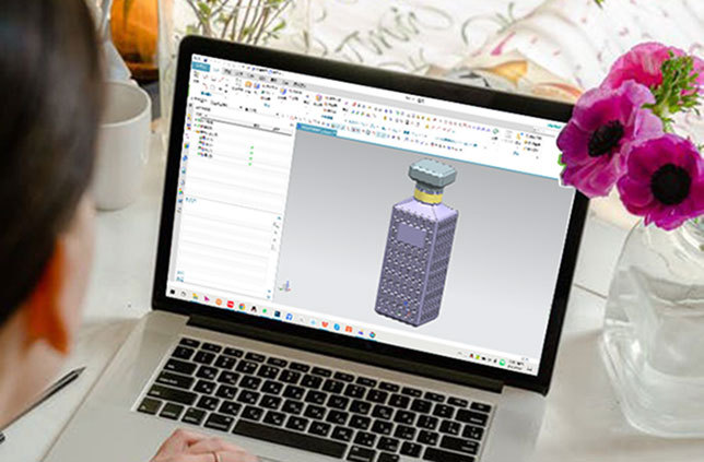 Custom perfume bottle 3D design and engineering by GPBottles