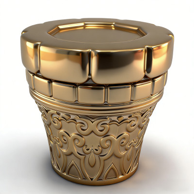 Golden plated zamac perfume cap wholesale | crown shape perfume cap | zinc alloy cap | zamak cap for glass bottle | GP Bottles Manufacturing