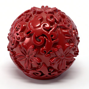 Black Patterned Ball Zinc Alloy Perfume Cap | OEM & ODM Customization for Perfume Packaging Solutions | Wholesale Manufacturing from China