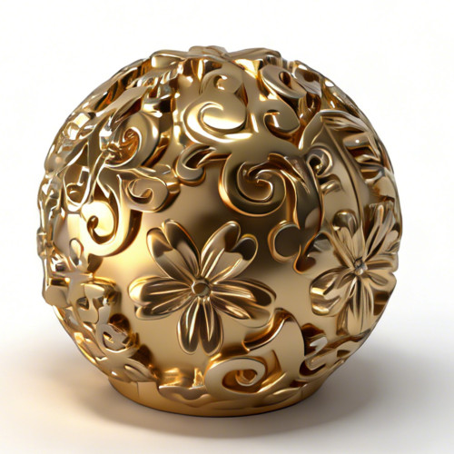 Black Patterned Ball Zinc Alloy Perfume Cap | OEM & ODM Customization for Perfume Packaging Solutions | Wholesale Manufacturing from China