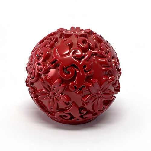 Black Patterned Ball Zinc Alloy Perfume Cap | OEM & ODM Customization for Perfume Packaging Solutions | Wholesale Manufacturing from China