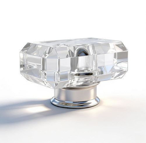 Clear surlyn custom plastic overcaps perfume bottle closures with PP collar