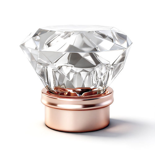 Clear diamond shape plastic bottle cap manufacturer for perfume