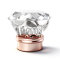 Clear diamond shape plastic bottle cap manufacturer for perfume