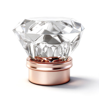 Clear diamond shape plastic bottle cap manufacturer for perfume