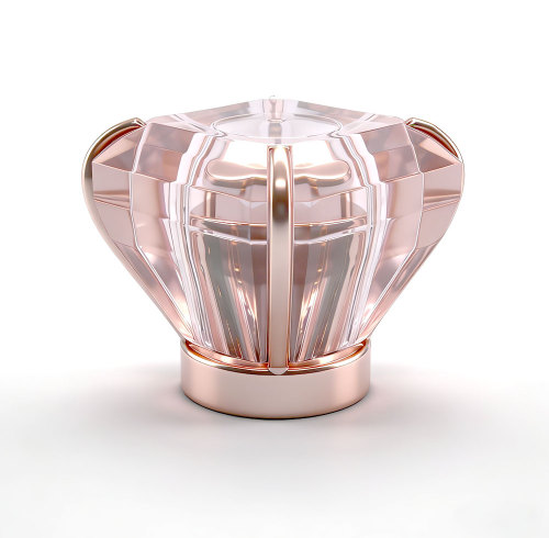 Transparent acrylic plastic crown caps with gold PP insert customized | GP Bottles