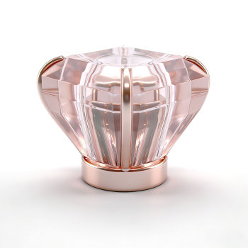 Transparent acrylic plastic crown caps with gold PP insert customized | GP Bottles