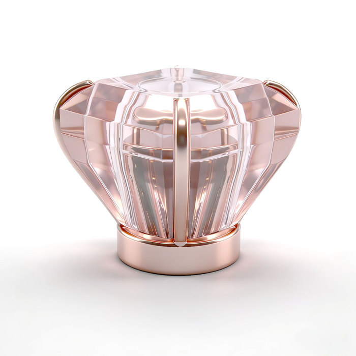 Transparent acrylic plastic crown caps with gold PP insert customized | GP Bottles