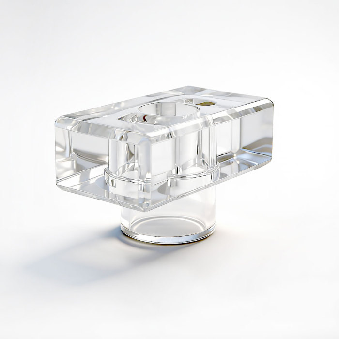 Transparent surlyn perfume cap rectangle for glass bottles customization | GP Bottles