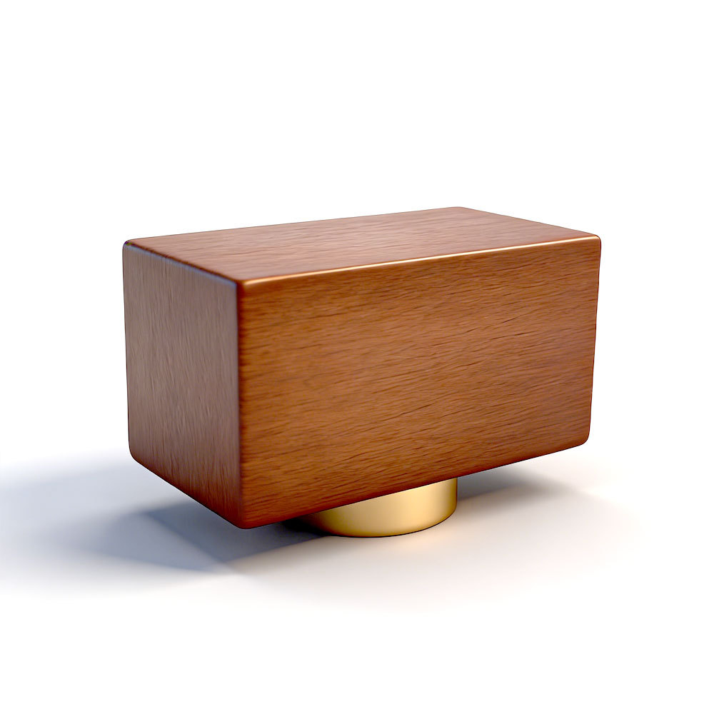 Array of custom wooden perfume caps in natural and lacquered finishes