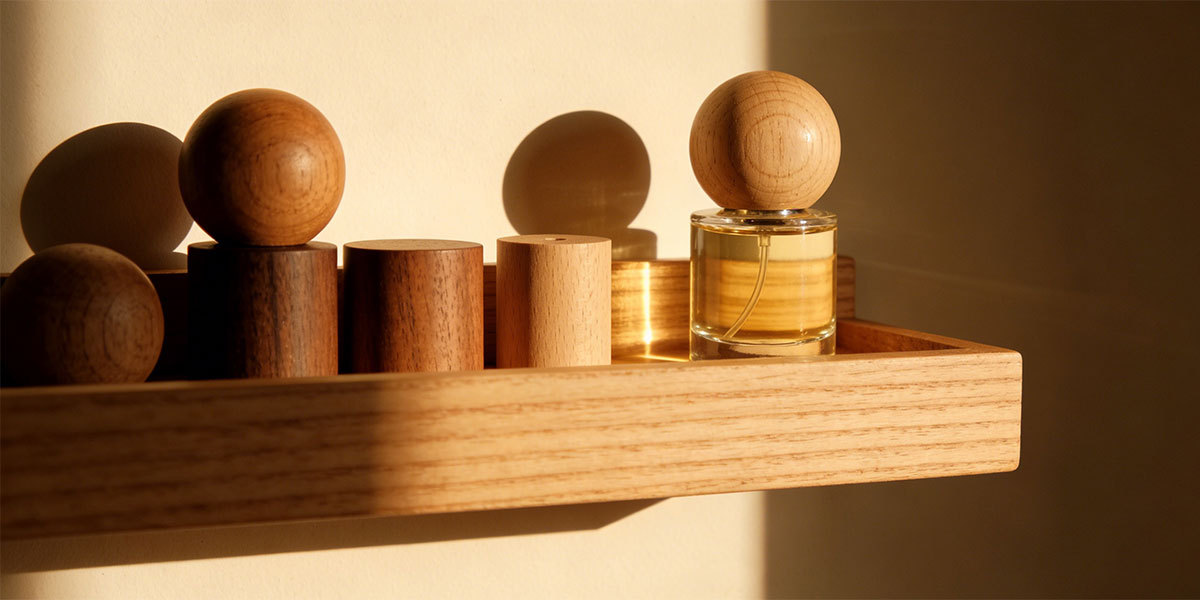 type of wooden perfume cap