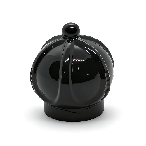 Shinny black zinc alloy perfume cap wholesale | Perfume bottle caps suppliers China manufacturer | GP Bottles