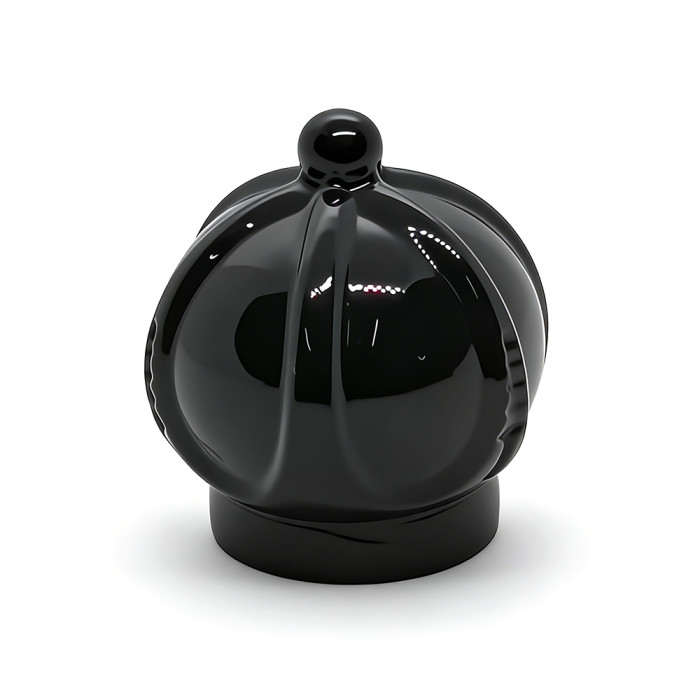 Shinny black zinc alloy perfume cap wholesale | Perfume bottle caps suppliers China manufacturer | GP Bottles