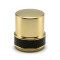 Glass bottles zamac perfume cap wholesale | golden plated with leather | standard FEA15mm | GP Bottles OEM ODM Manufacturing