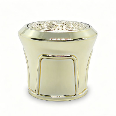 Golden bottle caps for luxury perfume packaging wholesale | zamac perfume cap | FEA 15 pump sprayer suitable |  GP Bottles OEM ODM Manufacturing