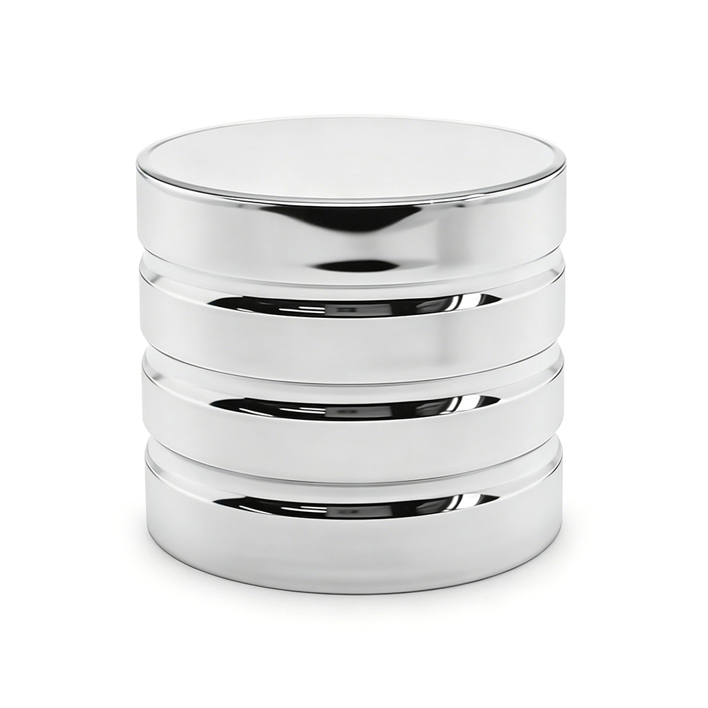 Custom perfume bottle lids wholesale | cylinder with stripe design zamac cap | design for FEA15mm neck bottle | GP Bottles OEM ODM Manufacturing