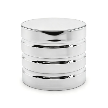 Custom perfume bottle lids wholesale | cylinder with stripe design zamac cap | design for FEA15mm neck bottle | GP Bottles OEM ODM Manufacturing