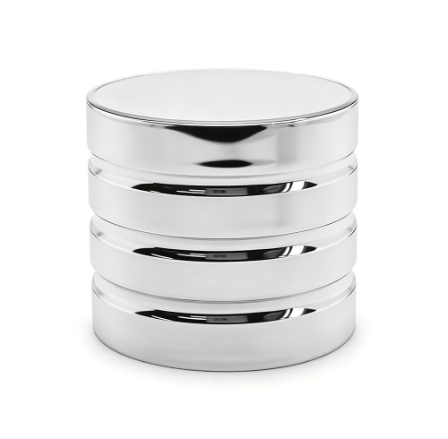 Custom perfume bottle lids wholesale | cylinder with stripe design zamac cap | design for FEA15mm neck bottle | GP Bottles OEM ODM Manufacturing