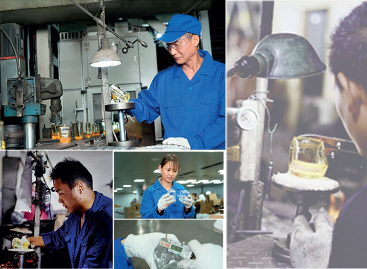 GPBottles manufacturing workshop producing glass bottles