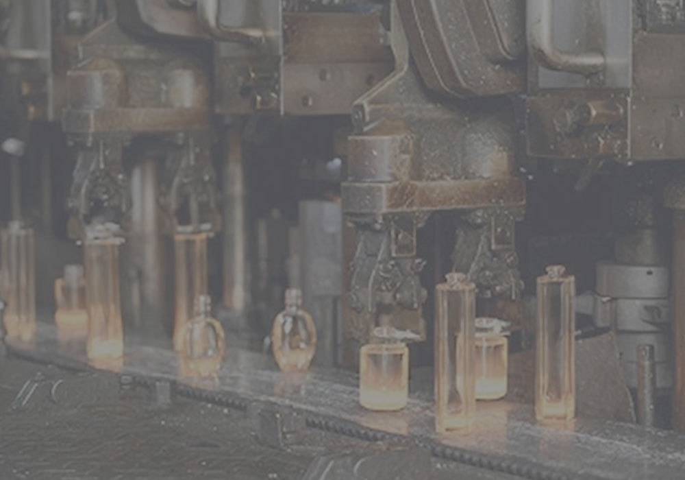 Perfume glass bottle production line with quality inspection