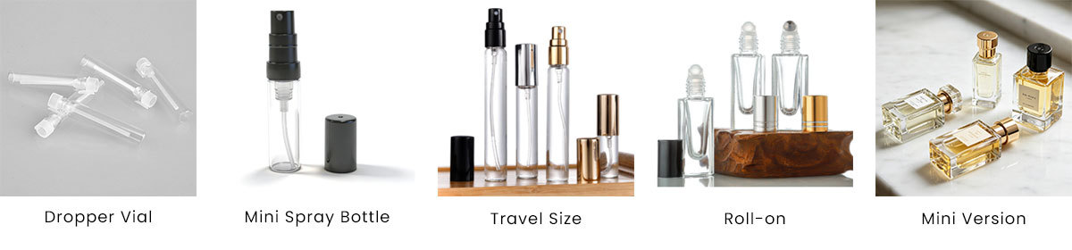 custom sample perfume bottle for niche brand marketing purpose