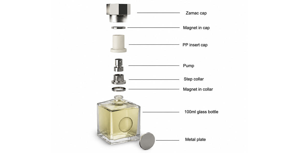  custom magnetic perfume cap for niche brands